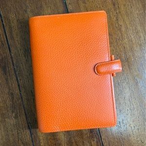 Orange Personal Filofax Finsbury Planner
